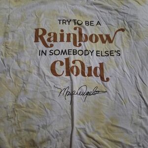 Yellow Tie Dye Maya Angelou Quote T Shirt